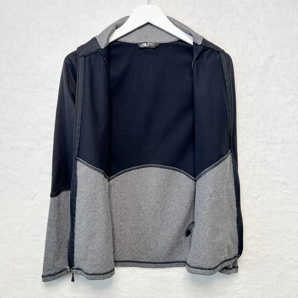 THE NORTH FACE Cinder 100 Lightweight Fleece Lined Jacket Black Gray Pink Sz S - Picture 9 of 11